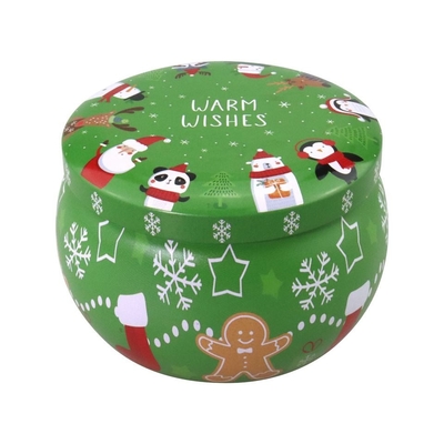 Customized Metal Environmental Friendly Tin Gift Box For Christmas Halloween Candy