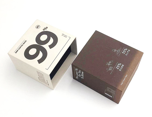 M2M Coffee Packaging Boxes Wavy Texture Pull Out Packaging