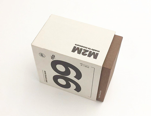 M2M Coffee Packaging Boxes Wavy Texture Pull Out Packaging