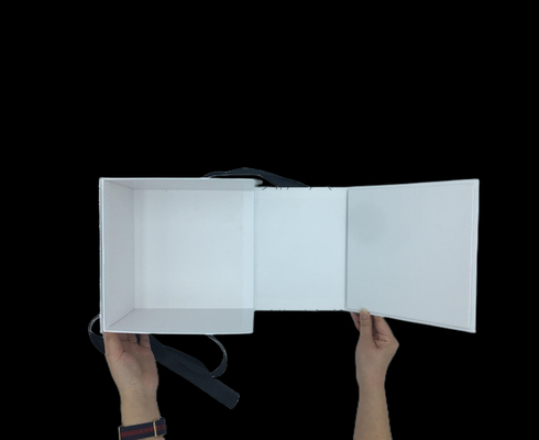 Threaded Ribbon Double Opening Half Fold Graffiti Christmas Gift Box Egg Packaging