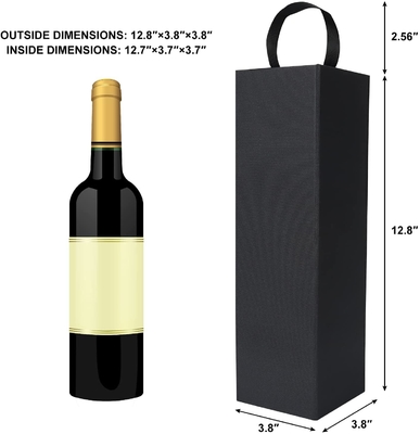 Liquor Champagne Magnetic Closure Collapsible Wine Boxes With Lid and Handle