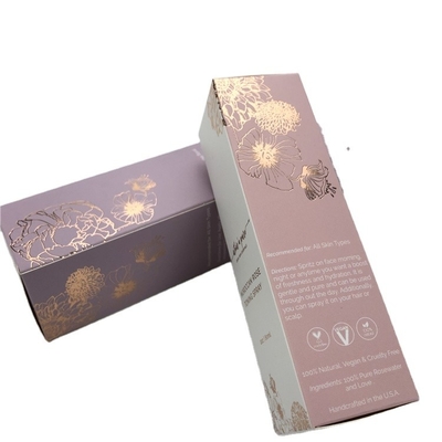 Customized Luxury Stamping Cosmetic Packing Boxes For Spray Eye Serum
