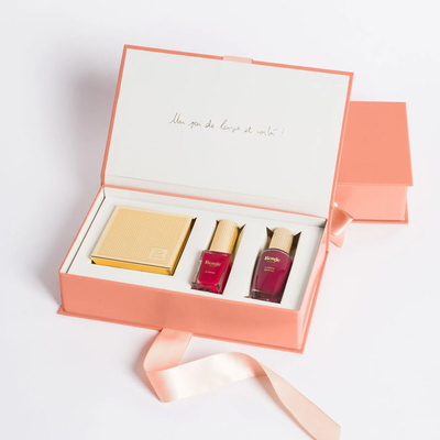 Luxury cosmetic packaging boxes custom logo skin care essential oil perfume packaging box