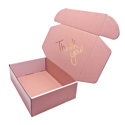 Pink Paper Printing Packaging Gift Luxury Cosmetic Box Foldable