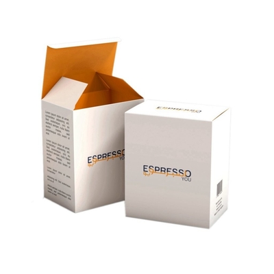Embossing Stamping White Cardstock Paper Luxury Cosmetic Box For Perfume