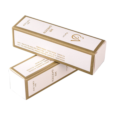 Perfume Gift Luxury Cosmetic Box Hot Stamping Gold Foil For Lipstick Tube