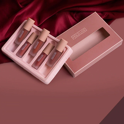 Cosmetic Oem Lip Gloss Packaging Box Paper Packing 4c Offset Printing