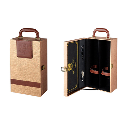 Gift Leather Wine Box With Accessories And Wine Sets 750ml Wine Bottle