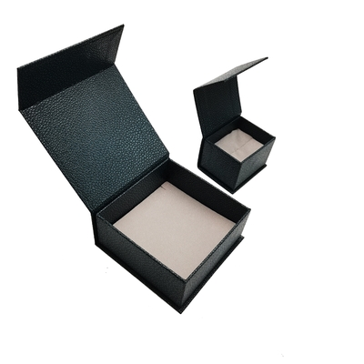 Luxury Leather Gift Box Black Pu Leather Magnetic Gift Box