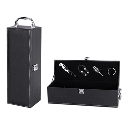 PU Leather Gift Box 0.25mm Single Wine Box Packaging
