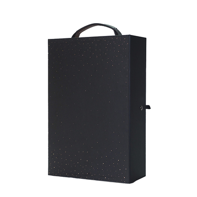 0.30mm Tinplate Leather Wine Box Luxury Champagne Bottle Leather Packaging
