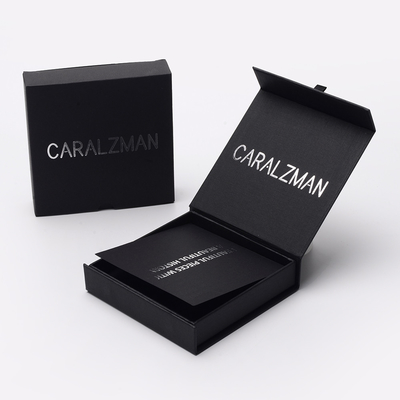 Custom Cardboard Lapel Pin Magnetic Gift Box With Foam