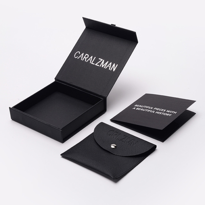 Custom Cardboard Lapel Pin Magnetic Gift Box With Foam