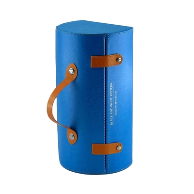 Custom Luxury PU Leather Royal Orchid Display Cardboard With Buckles Belt Handle