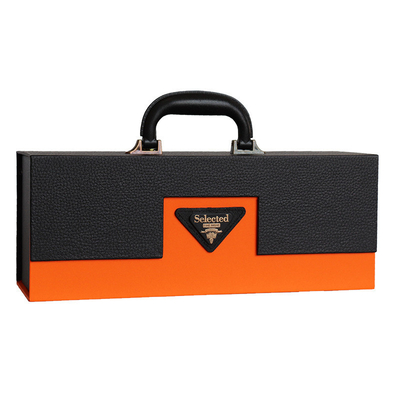 High Quality Custom Logo Mothers Day Christmas Birthday Rectangular Plain PU Leather Wine Bottle Gift Box