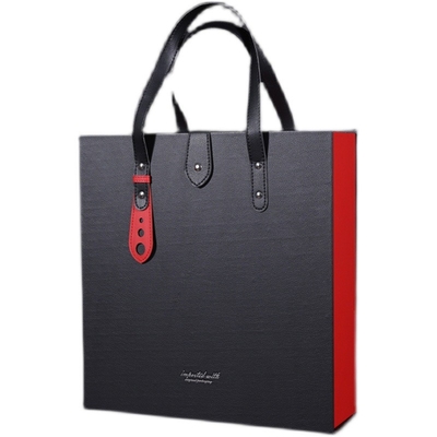 High-End Portable Wedding Wine Gift Packaging Box 2 Bottles Wine Cup Storage Box With Tray Inside
