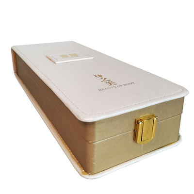 Cardboard Storage Velvet Leather Jewelry Boxes Printed Luxury Leather Gift Packaging Boxes With Zipper