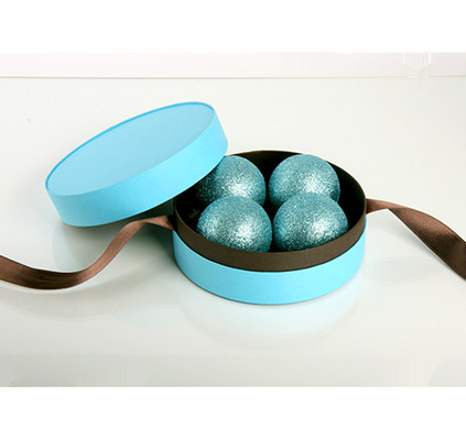 Luxury Cardboard Paper Tube Packaging Round Chocolate Box With Lid