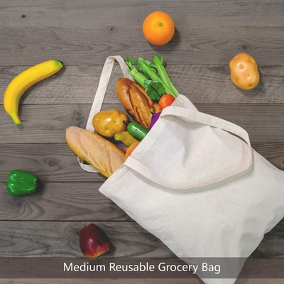 Reusable Grocery Shopping Cloth Bags DIY Advertising Promotion 17.5''x 16.5'' x 5''
