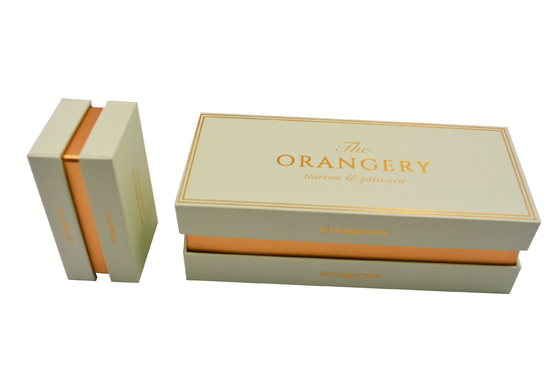 Custom Two Pieces Lid And Base Cardboard Macaron Gift Box Luxury