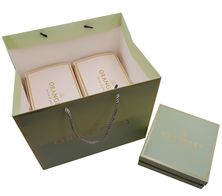 Custom Two Pieces Lid And Base Cardboard Macaron Gift Box Luxury