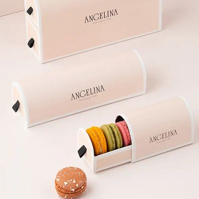 Cookies Christmas Macaron Gift Box Paperboard Custom