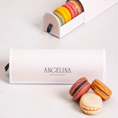 Cookies Christmas Macaron Gift Box Paperboard Custom