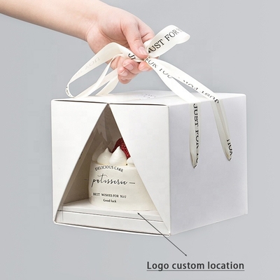 6 8 Inch Custom Cake Box Tiramisu Mousse Clear Plastic Cake Box