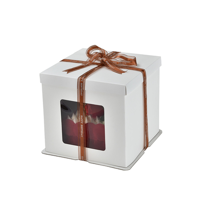 Handmade Luxury Custom Cake Box 6 8 10 Inch Party Baked Food Packaging