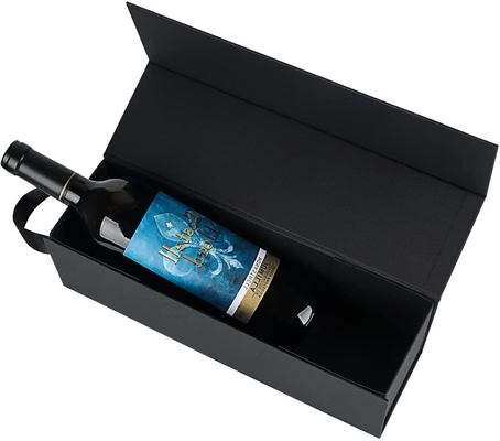 Good price Liquor Champagne Magnetic Closure Collapsible Wine Boxes With Lid and Handle online