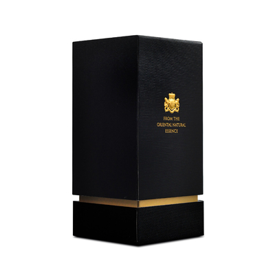 Good price Empty Black Cardboard Cosmetic Packaging Perfume Box Customized Logo online