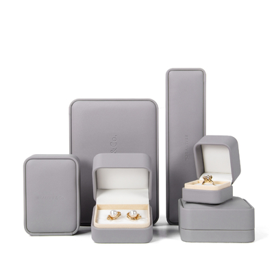 Good price Custom Logo Leather Jewelry Box Earring Bracelet Necklace Ring Box online