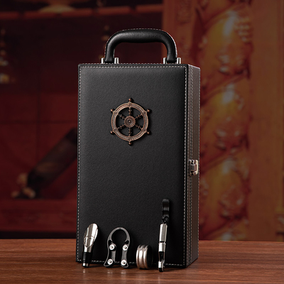 Good price Wine Gift Leather Gift Box Luxury Champagne Bottle Packaging online
