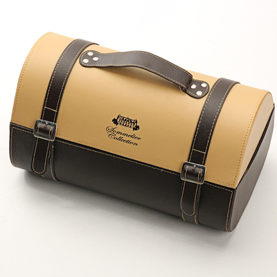 Good price Luxury PU Leather Gift Bottle Packaging bottle Wine Box with Tools online