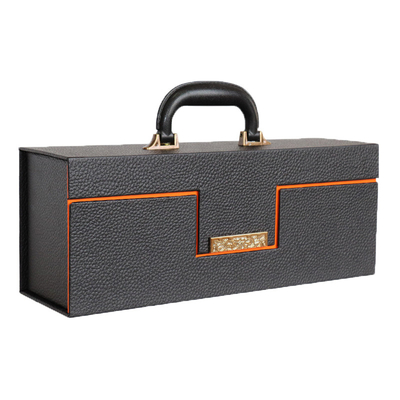 Good price High Quality Custom Logo Mothers Day Christmas Birthday Rectangular Plain PU Leather Wine Bottle Gift Box online