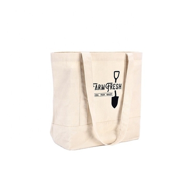 Good price Beach Shoulder Women'S Tote Bags Pure Cotton Canvas Bag With Printed Logo online
