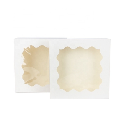Good price Cookies Paperboard Macaron Gift Box 30 Pcs White Bakery Boxes With Window online