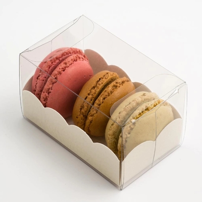 Good price PET Multi Specification Chocolate Biscuit Macaron Cake Gift Box Ivory Board online